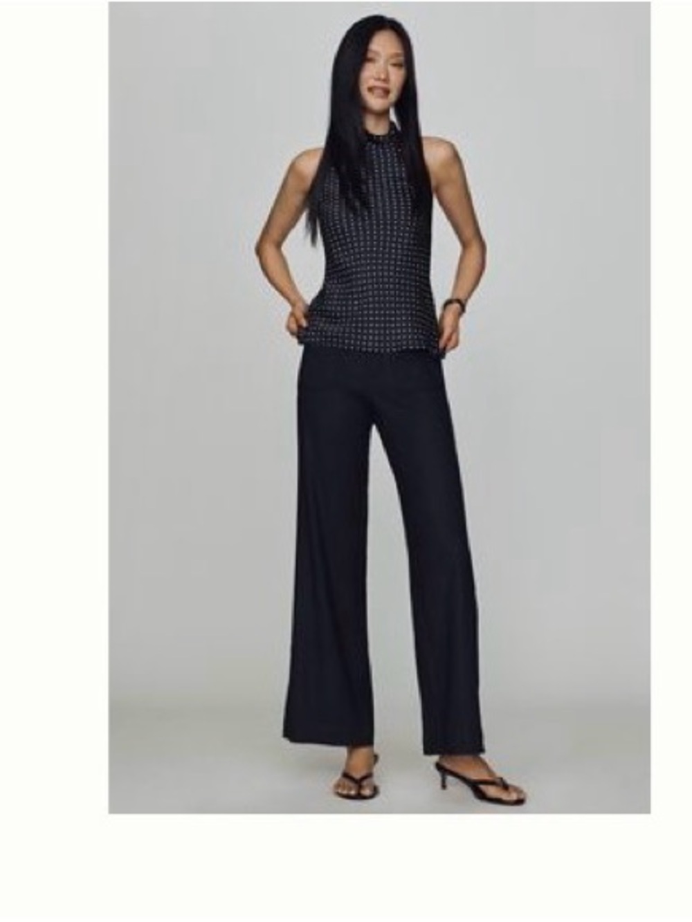 Anthropologie Black Wide-Leg Women's Pants